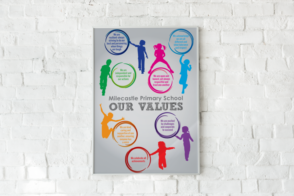 school values design poster newcastle