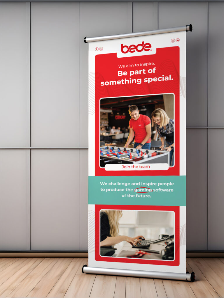 bede pull up banner design