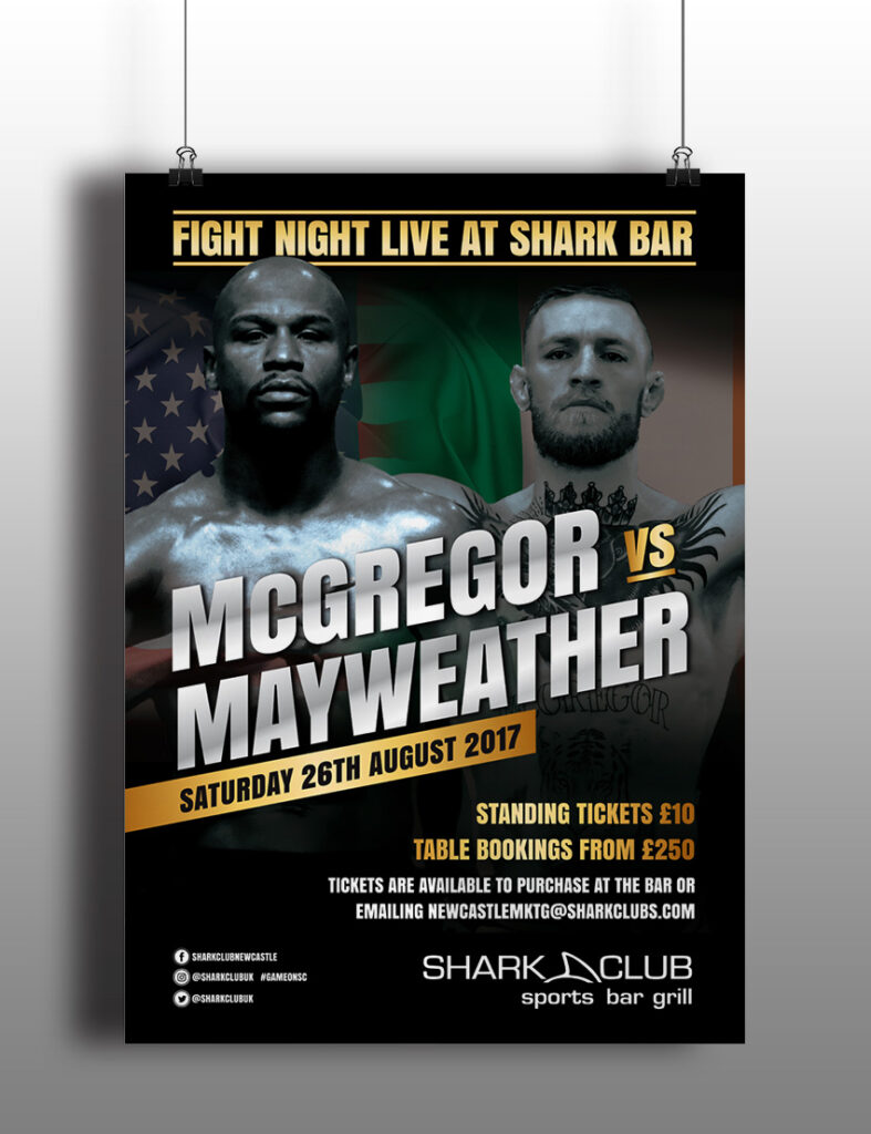 boxing match poster design