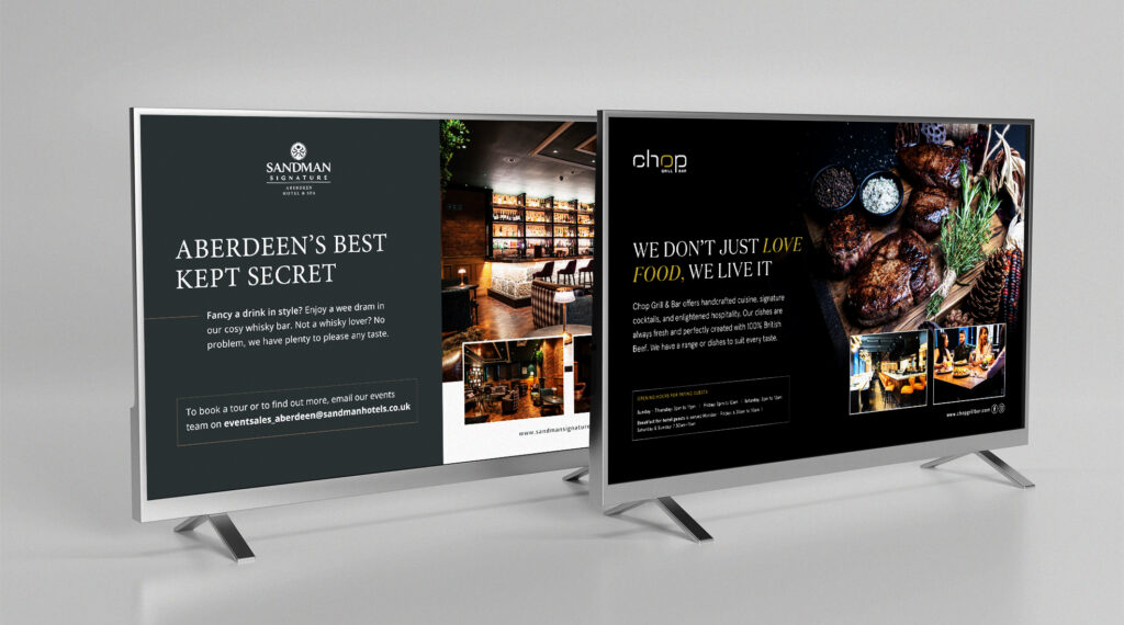 digital TV advert design